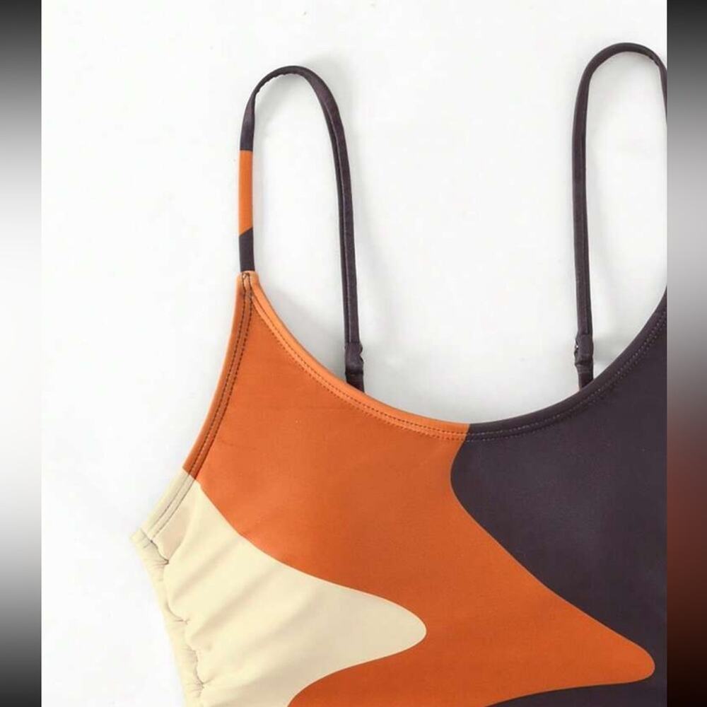 Summer in Posh C 🔆 | Euro Style Drawstring Side One Piece Swimsuit - Picture 7 of 9